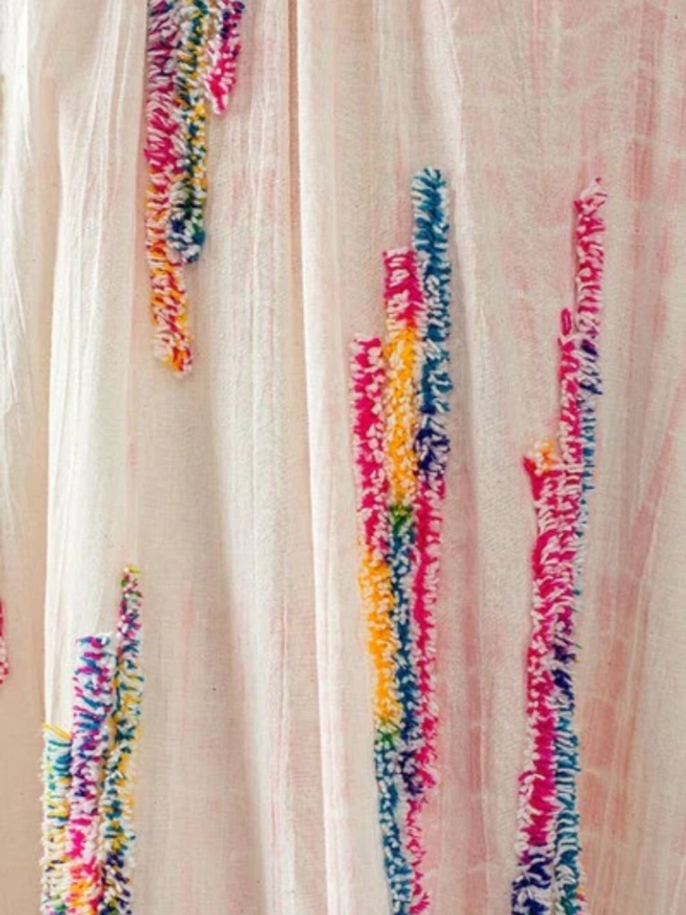 URBAN DAIZY Multicolor Tie-Dye Embroidered Cami Maxi Dress - Picture 15 of 16
